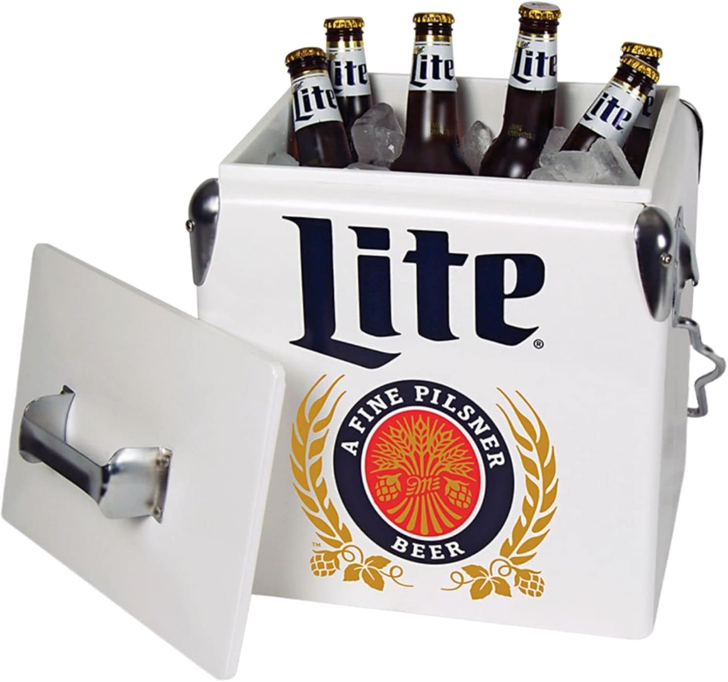 Miller Lite Retro Ice Chest Cooler - Image 3